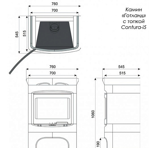 Contura готланд, глазурь, олива_3